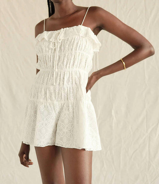 Saylor - Perdita Shirred Bodice Romper