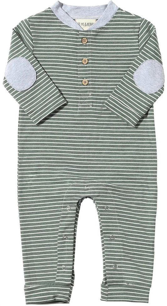 Me & Henry - Boy's Niota Henley Romper