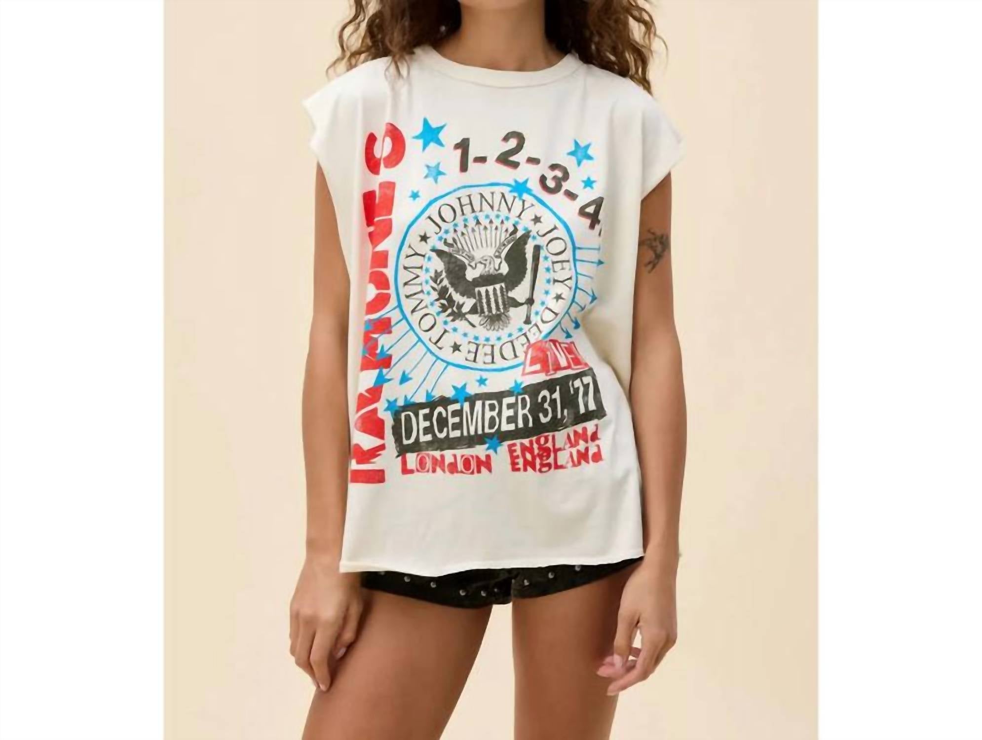 Daydreamer - Ramones 77 Show Poster Muscle Tee