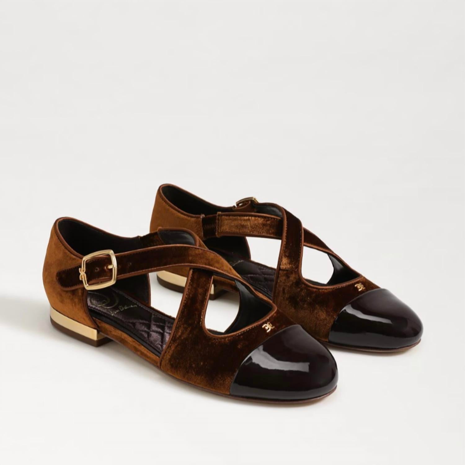 Sam Edelman - Women's Roxie Rounded Toe Mary Jane Ballet Flats