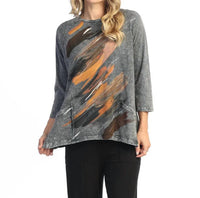 Jess & Jane - Opera Mineral Washed Patch Pocket Cotton Top