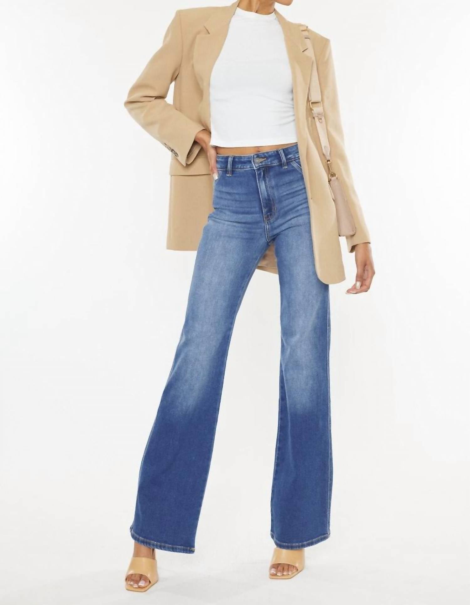 Kancan - Celia Ultra High Rise Wide Flare Jean