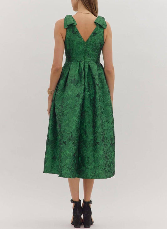Entro - Jacquard Midi Dress