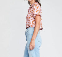 Self Contrast - Ottilie Crop Shirt