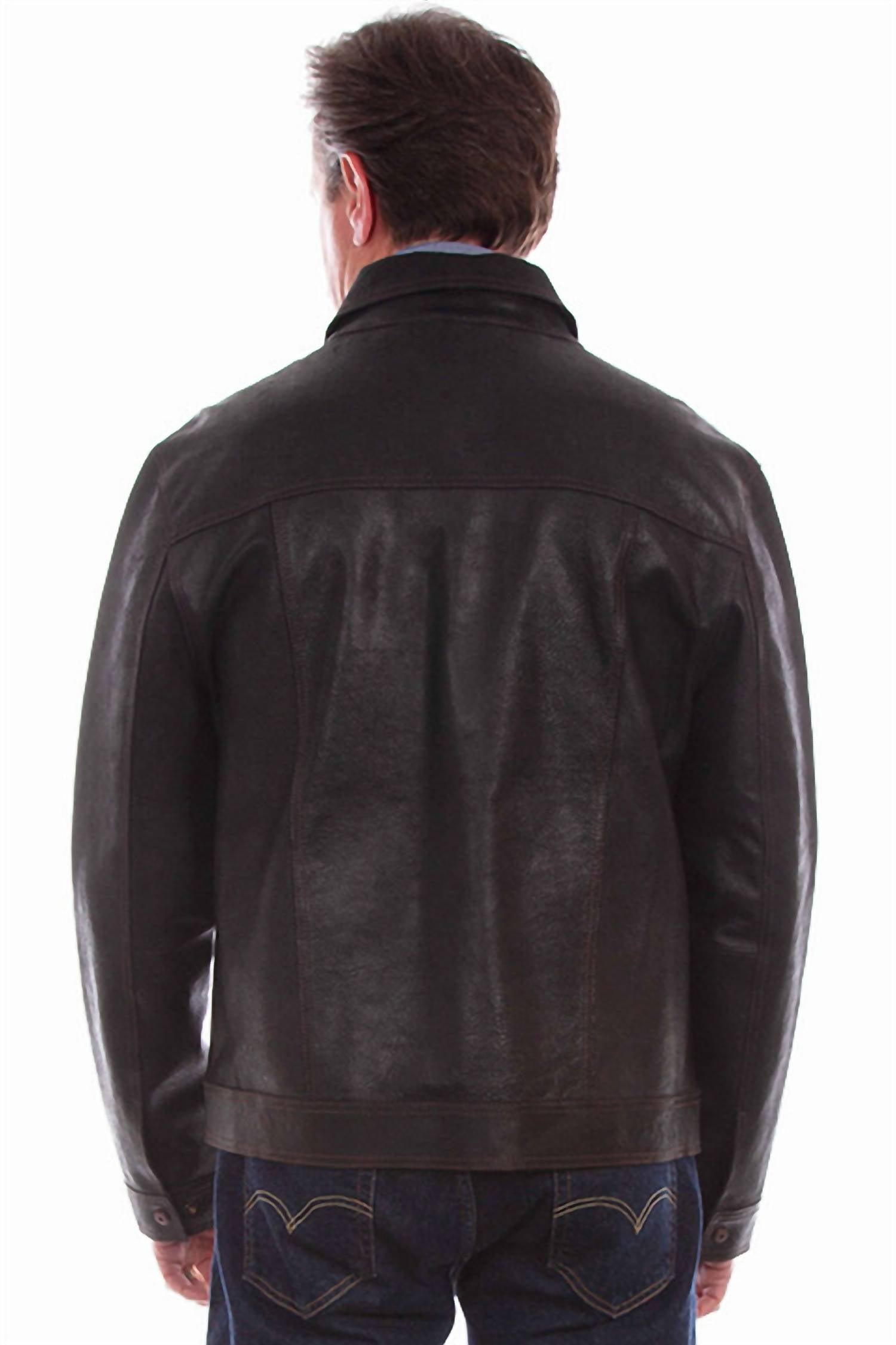 Scully - Men's Leather Full Zip Jacket
