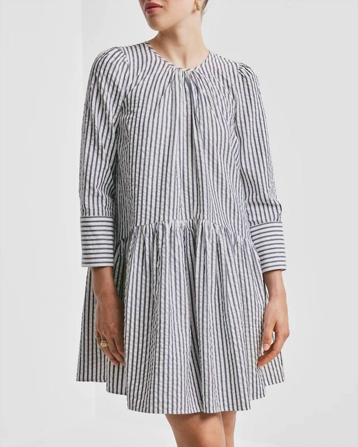 Bytimo - Seersucker Mini Shift Dress