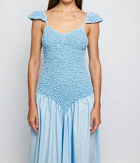 S/W/F - Cap Sleeve Mottled Maxi Dress