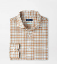 PETER MILLAR Varallo Italian Flannel Shirt in british grey - men's shirt - view 4