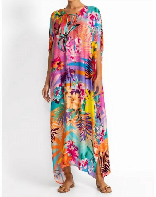 Johnny Was - TIE NECK MAXI KAFTAN
