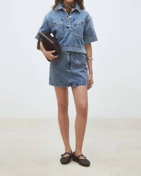 Suncoo - Leyton Denim Blouse