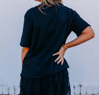 Elan - Rhinestone Collar Tee