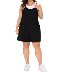 Ces Femme - Raw Edge V-neck Romper