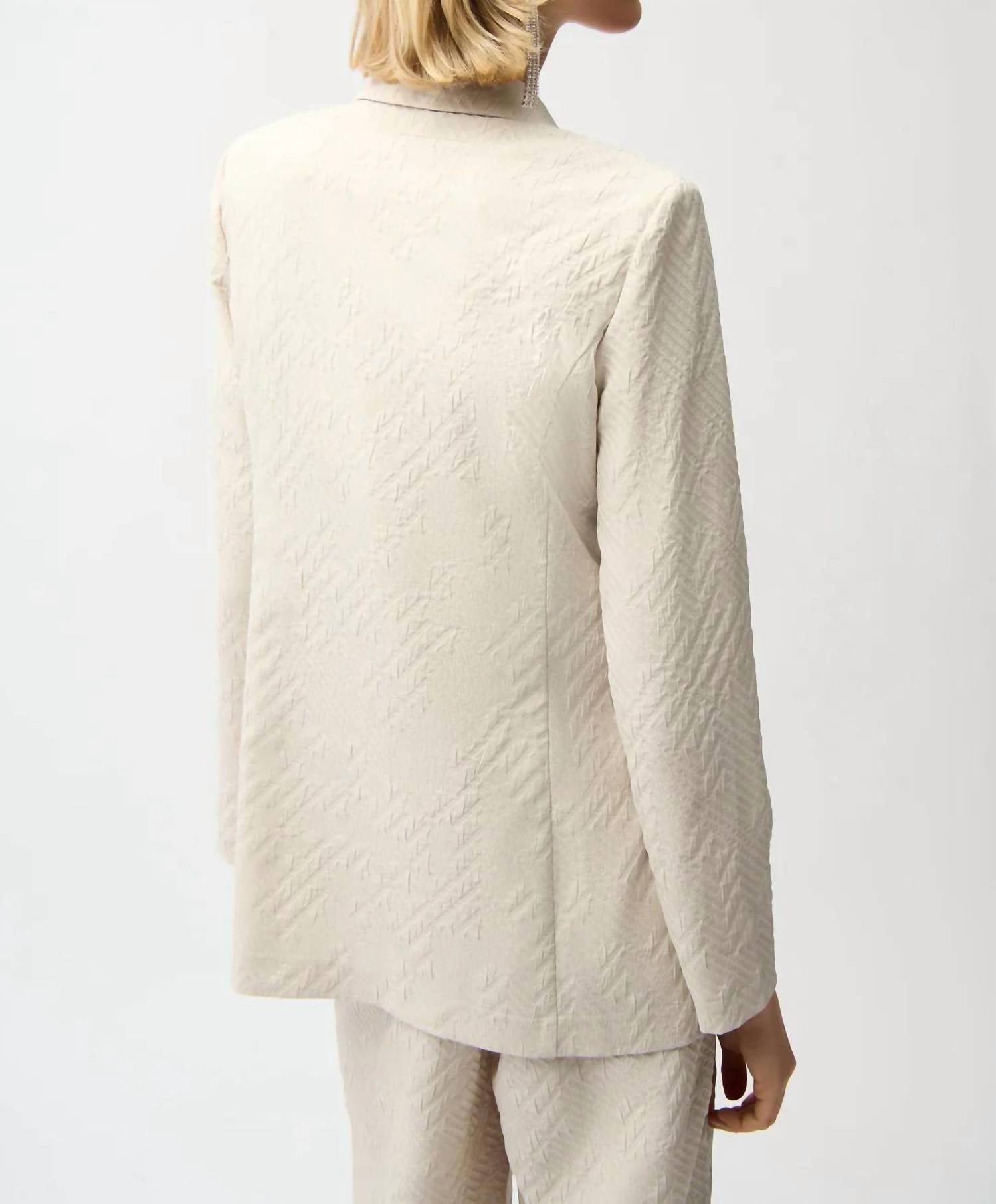 Joseph Ribkoff - Geometric Textured Blazer Jacket