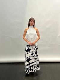 Shwetambari - Halter Neck Top With Big Bow