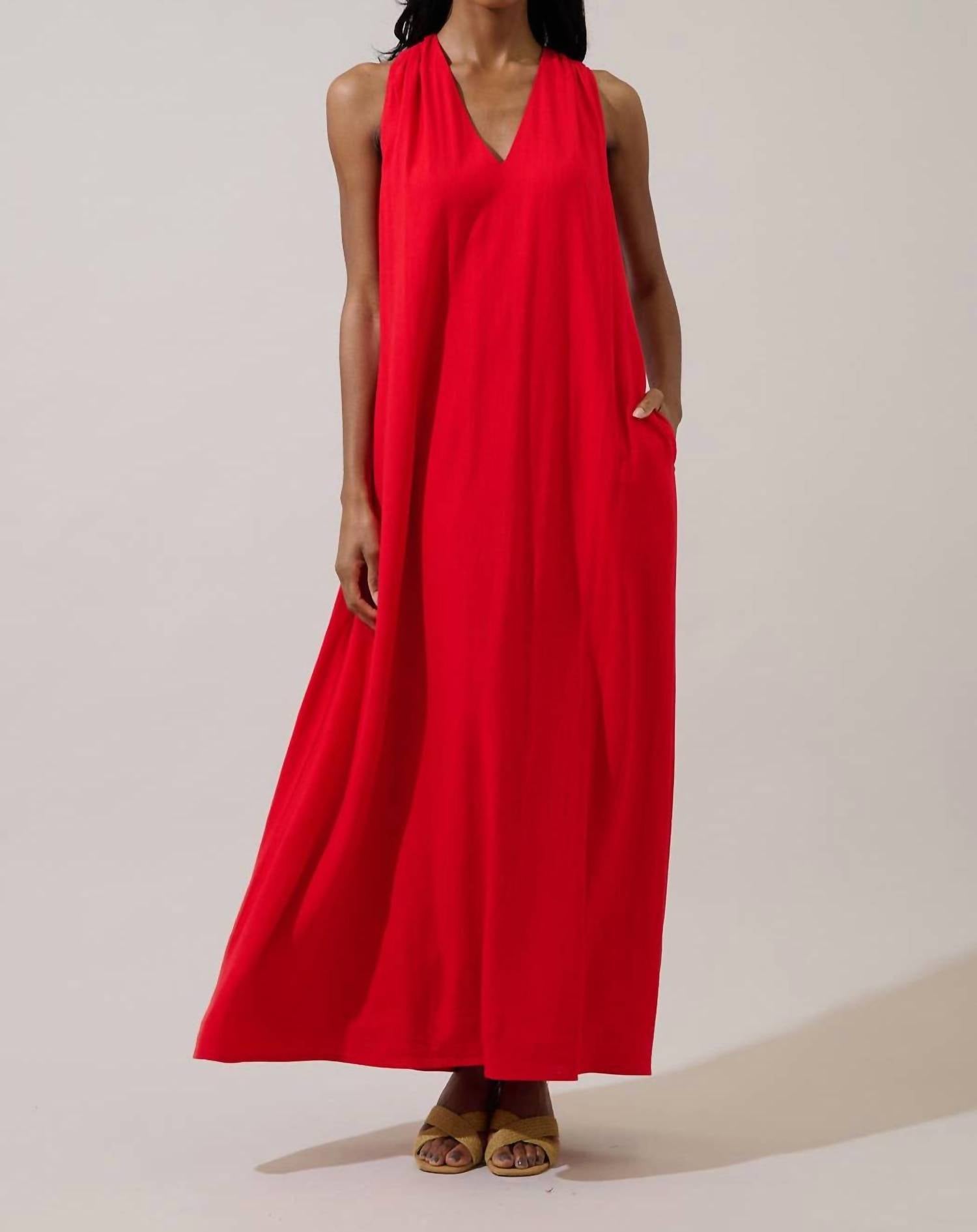 Sugarlips - Rubi Halter Neck Maxi Dress