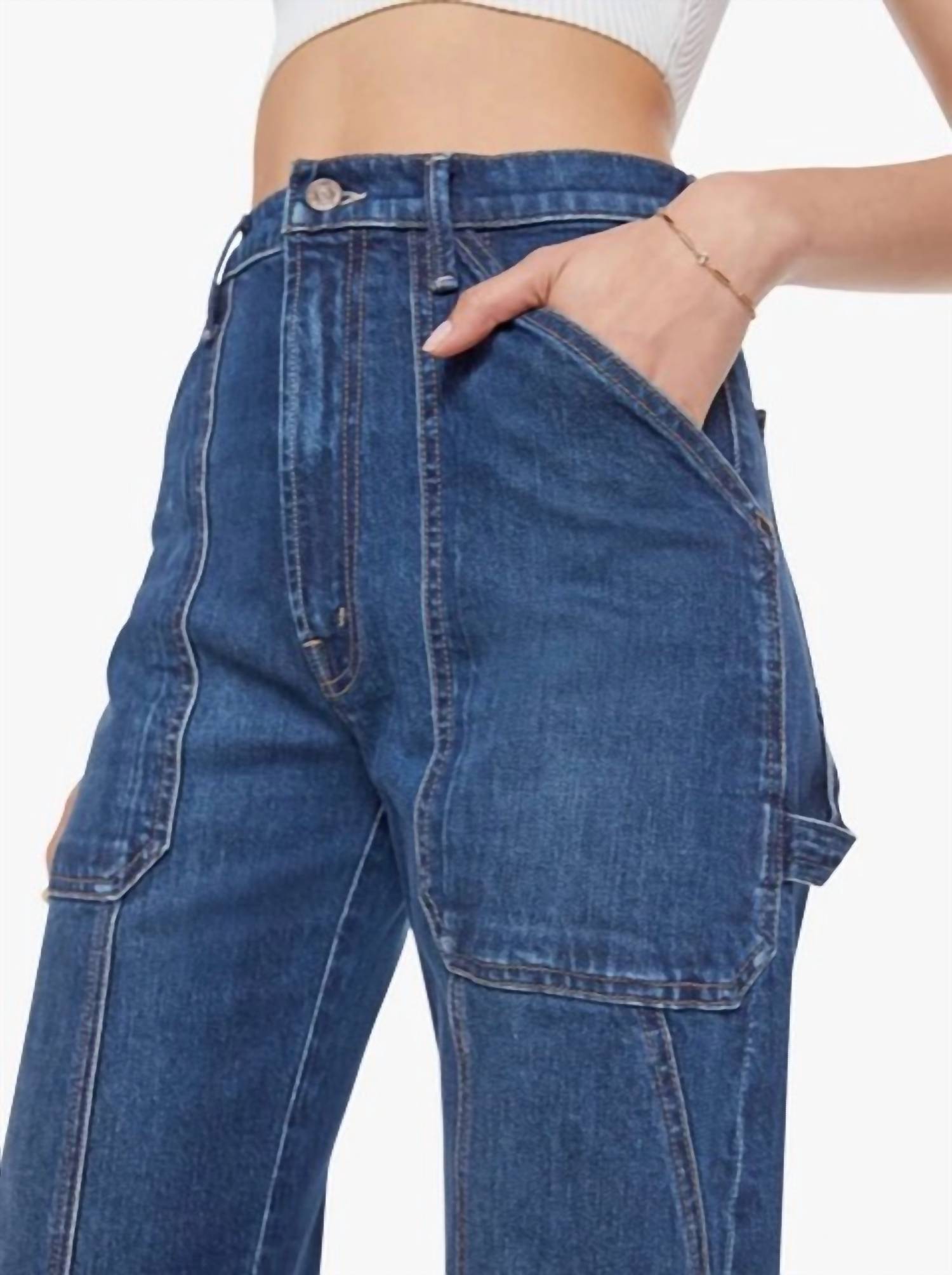 Mother - Lasso Utility Sneak Jeans