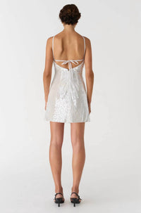 Misha - Sequin Rosette Mini Dress