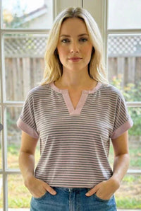 Staccato - V-neck Short Sleeve Top