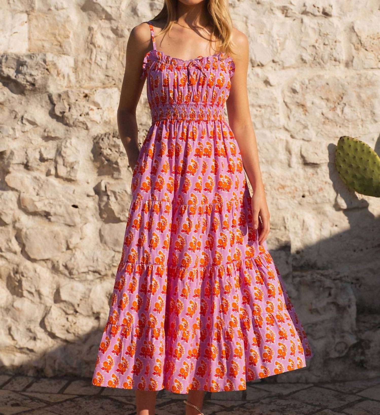Pink City Prints - Seychelles Midi Dress