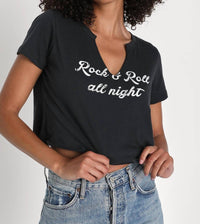 Prince Peter - Rock N' Roll All Night Crop Tee