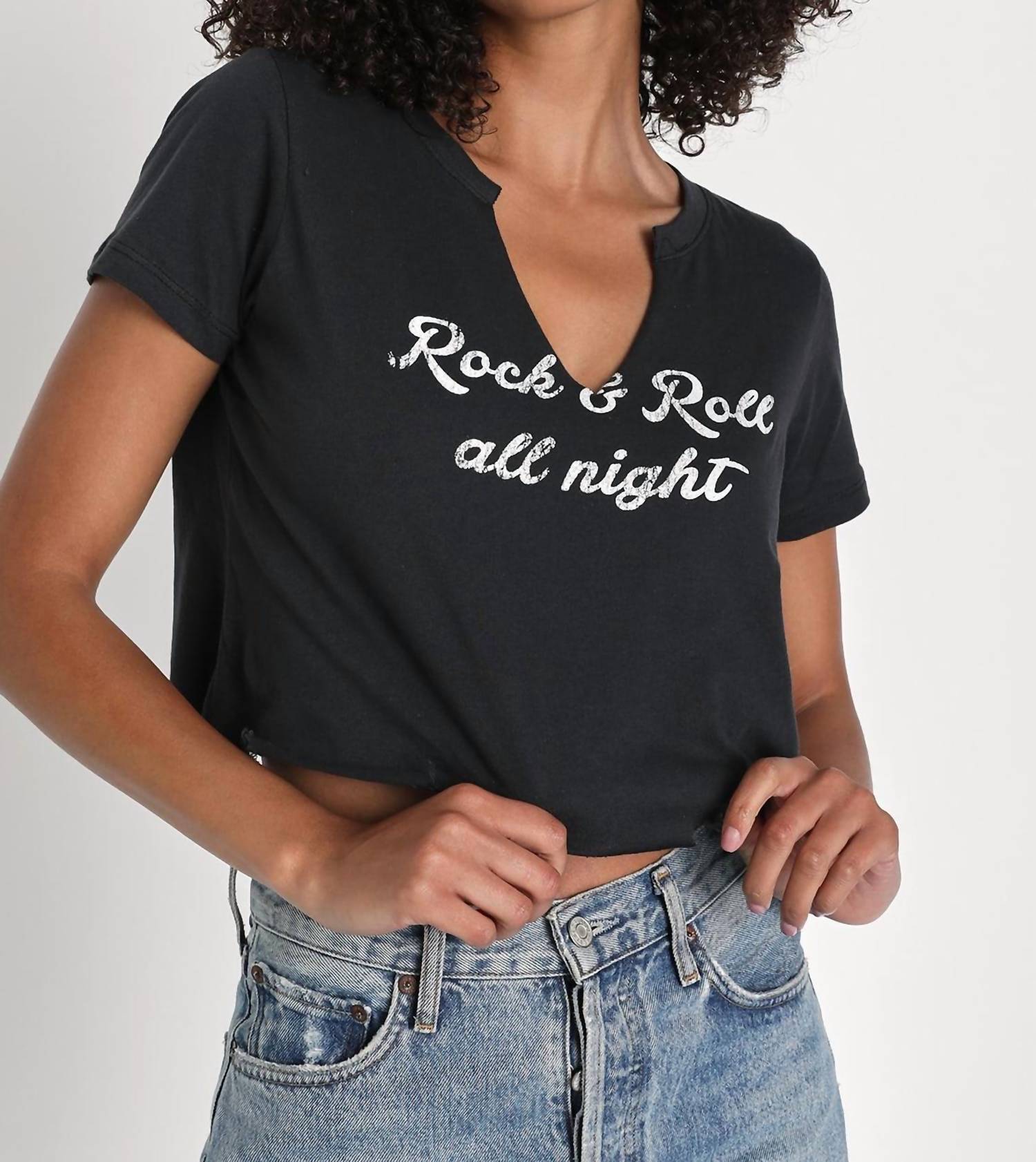 Prince Peter - Rock N' Roll All Night Crop Tee