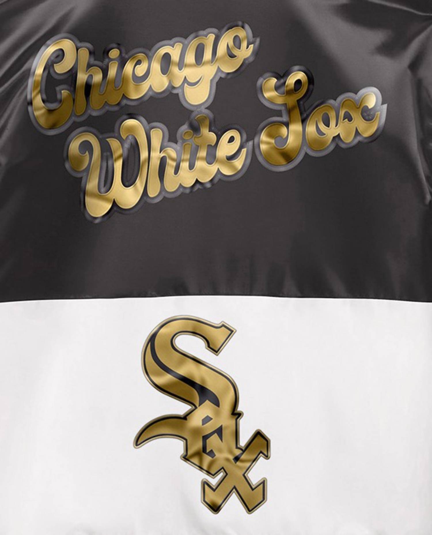 Starter - Men's Ty Mopkins Chicago White Sox Satin Full Snap Jacket
