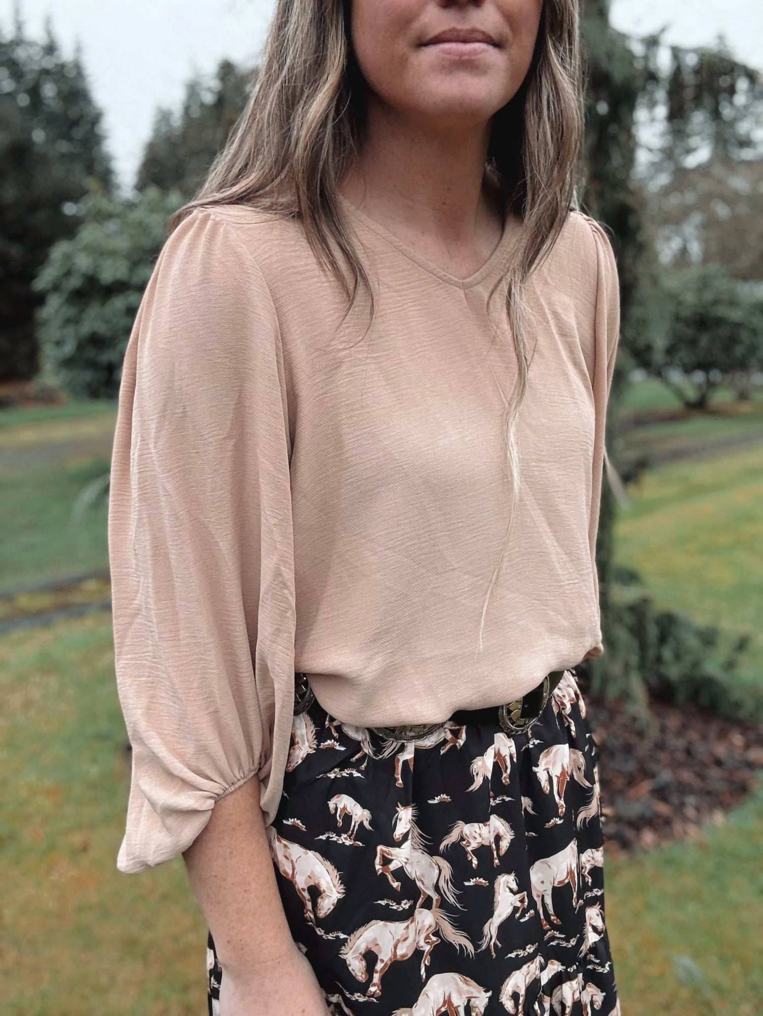 Blue Buttercup - Wide Sleeve Top