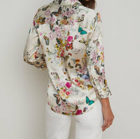 L'Agence - Dani Silk Charonda Butterfly Blouse