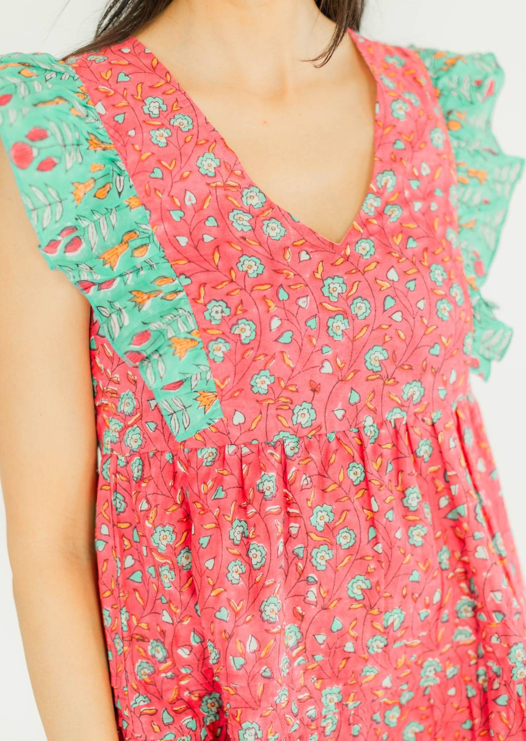 Victoria Dunn - Posey V-neck Mini Dress