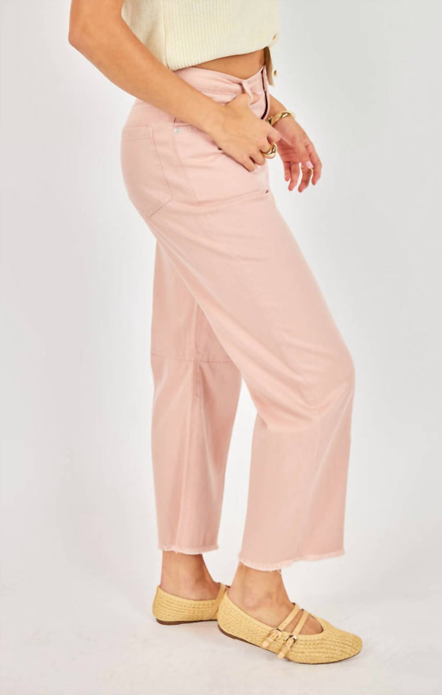 Sadie & Sage - Judie Denim Barrel Pants