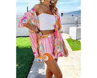 Willows - Festival Print Tie Top and Shorts Set