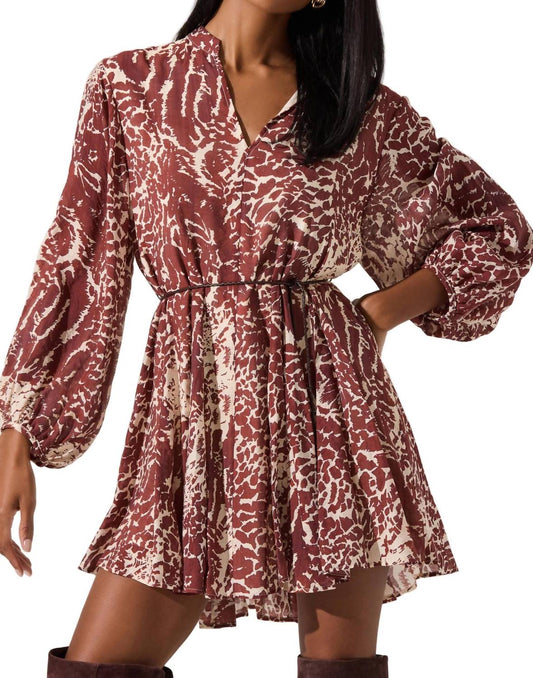 Astr - Marisela Long Sleeve Mini Dress