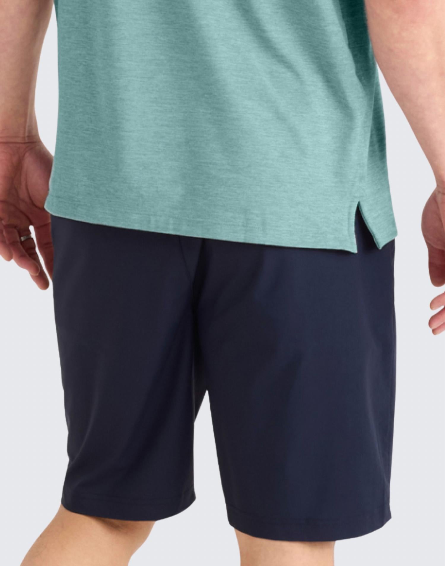 SAXX Caddie Short 8in in dark ink - men's shorts - detail view