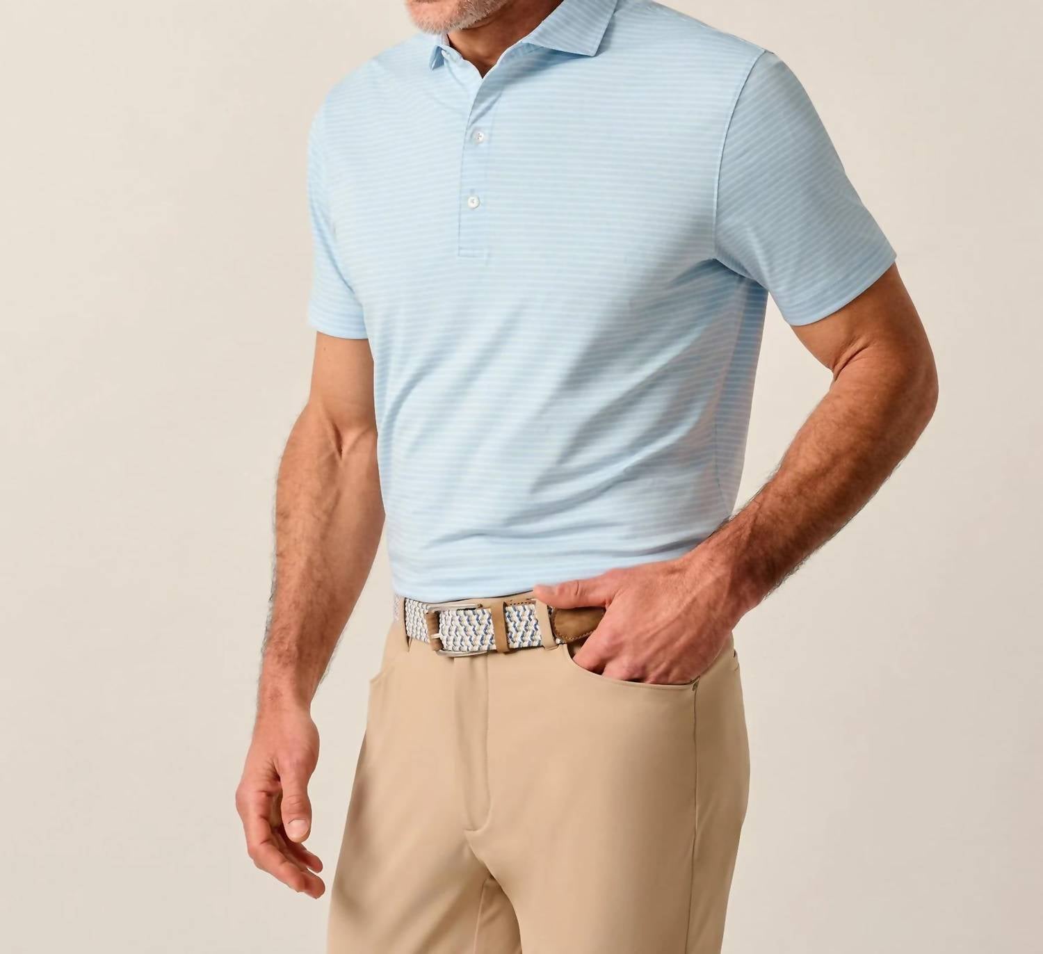 Johnnie-O - Michael Stripe Performance Polo