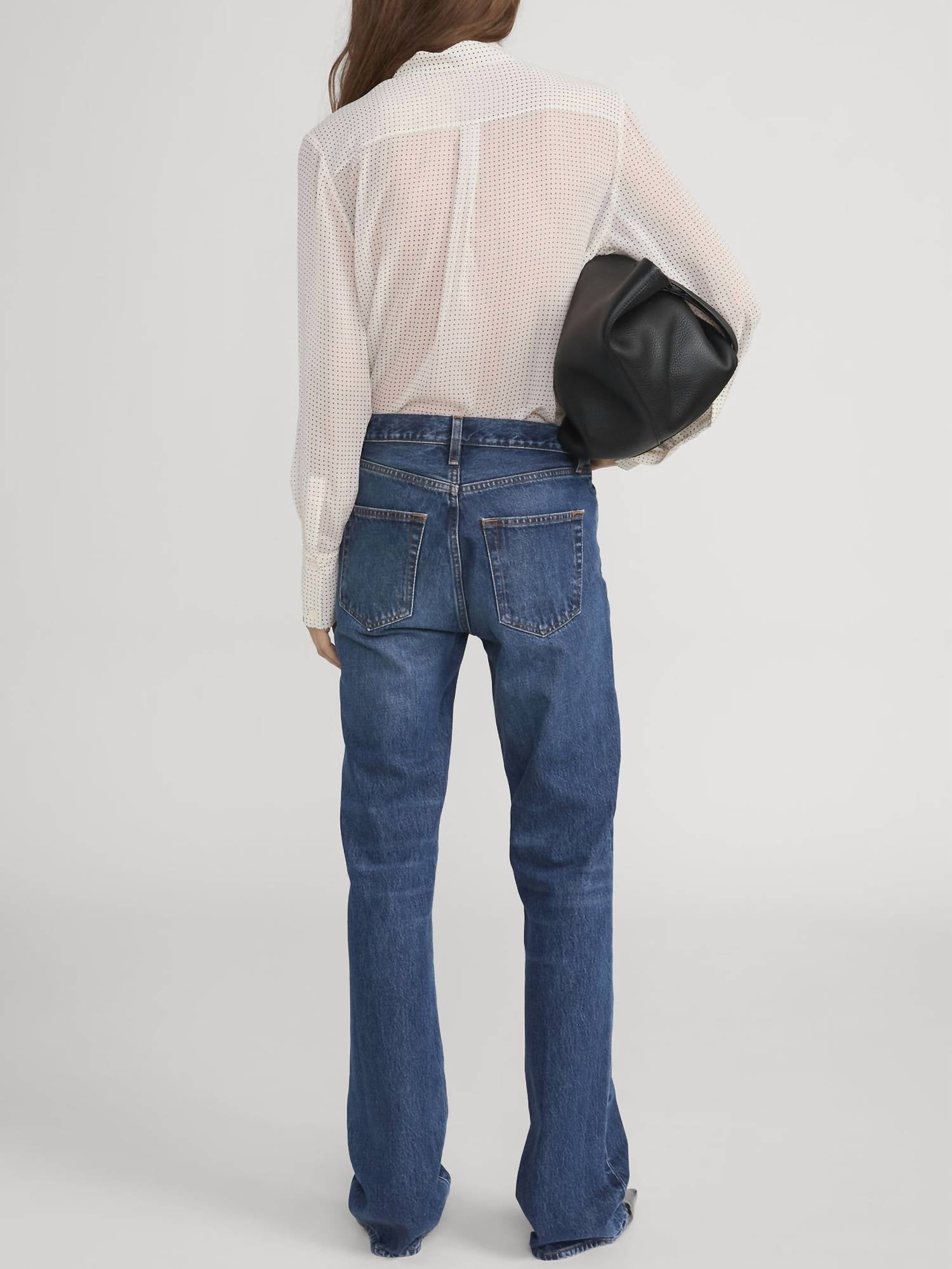Frame - Modern Tie Polka Dot Blouse