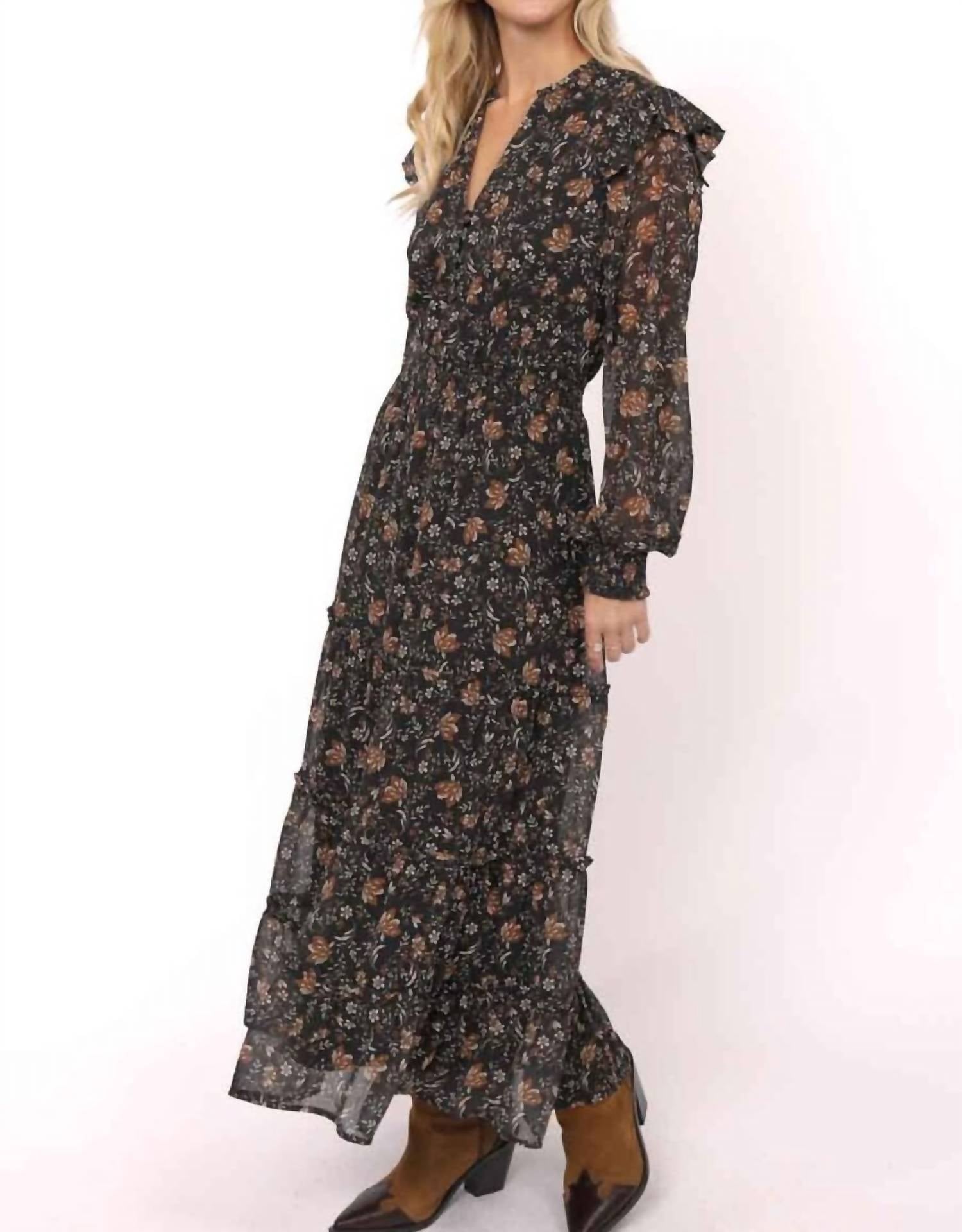 Sadie & Sage - Kathleen Tiered Long Sleeve Dress