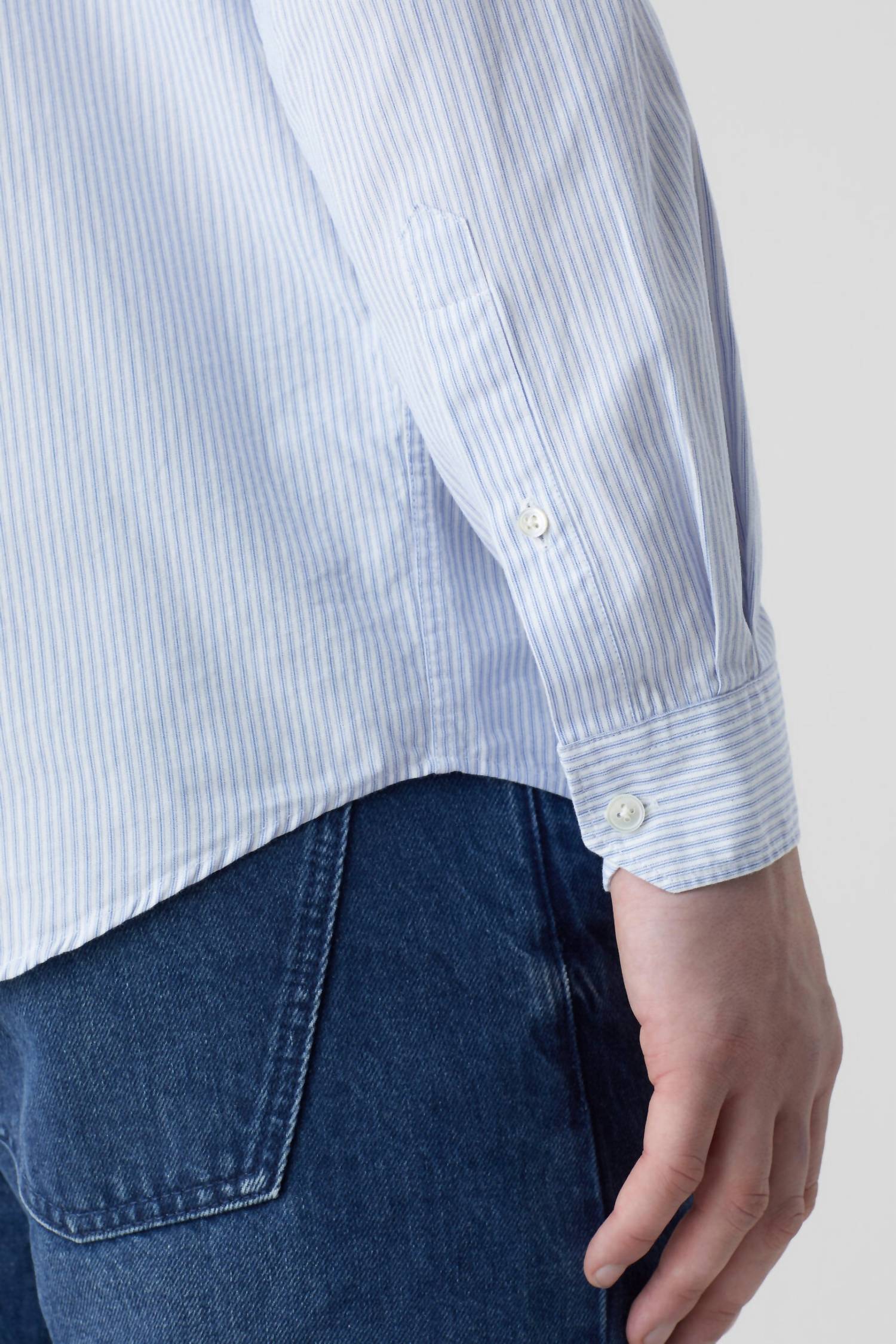 Closed - Men’s Collarless Long Sleeve Shirt