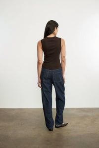 Enza Costa - CASHMERE NEW CLASSIC SLEEVELESS CREW TOP