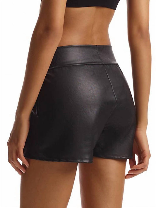 Commando - FAUX LEATHER RELAXED SHORTS