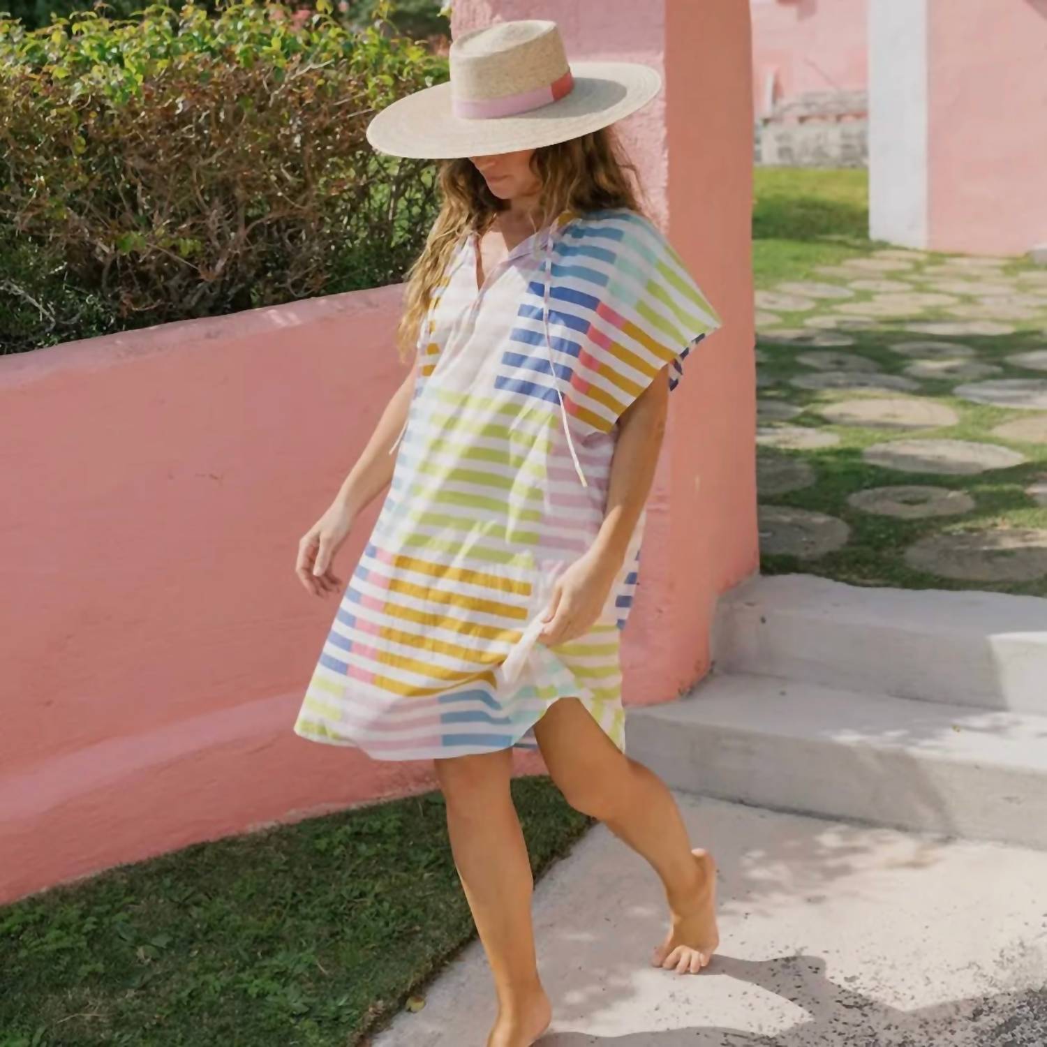 Sunshine Tienda - Colorful Stripe Cove Dress