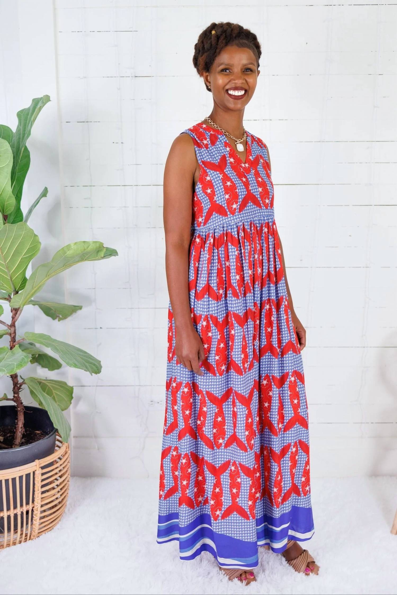Briton Court - Harbor Catch Maxi Dress