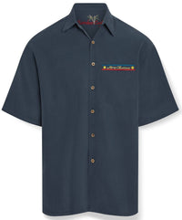 Bamboo Cay - Men's Santa Bless America Embroidered Shirt