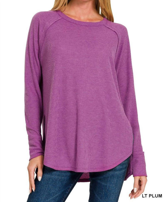 Zenana - Aria Waffle Knit Top