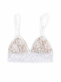 HANKY PANKY Signature Lace Padded Triangle Bralette in white - women's intimate - alternate view