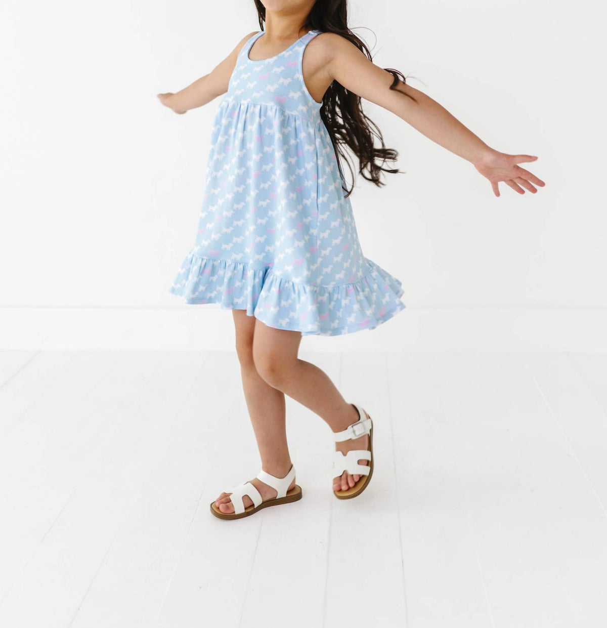 Tuktuk Designs - Girl's Puppies Racerback Dress