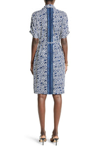 Nic + Zoe - Etched Angles Belted Devon Dress