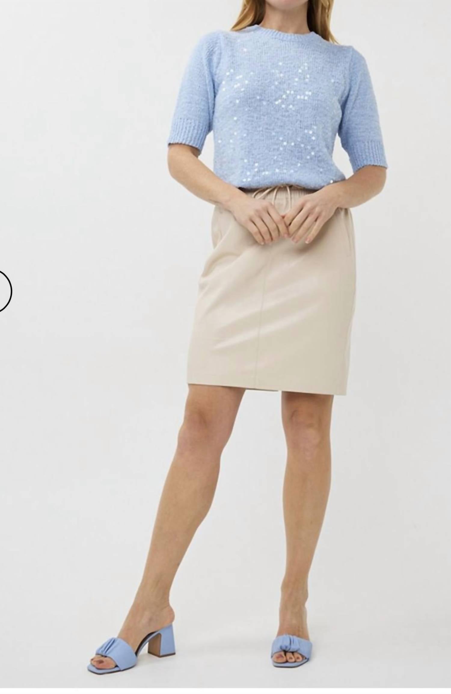 Esqualo - pleather skirt