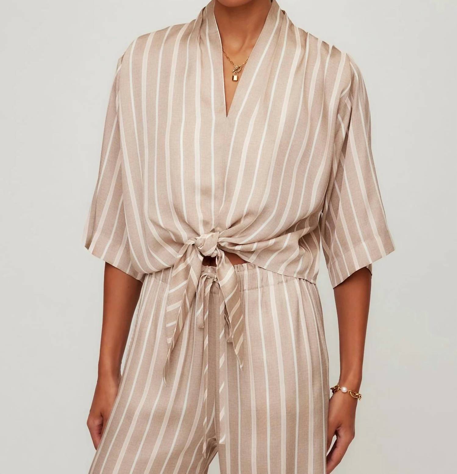 Fifteen Twenty - Bernice Tie-Front Blouse