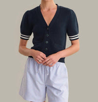 525 America - Reagan Puff Sleeve Cardigan
