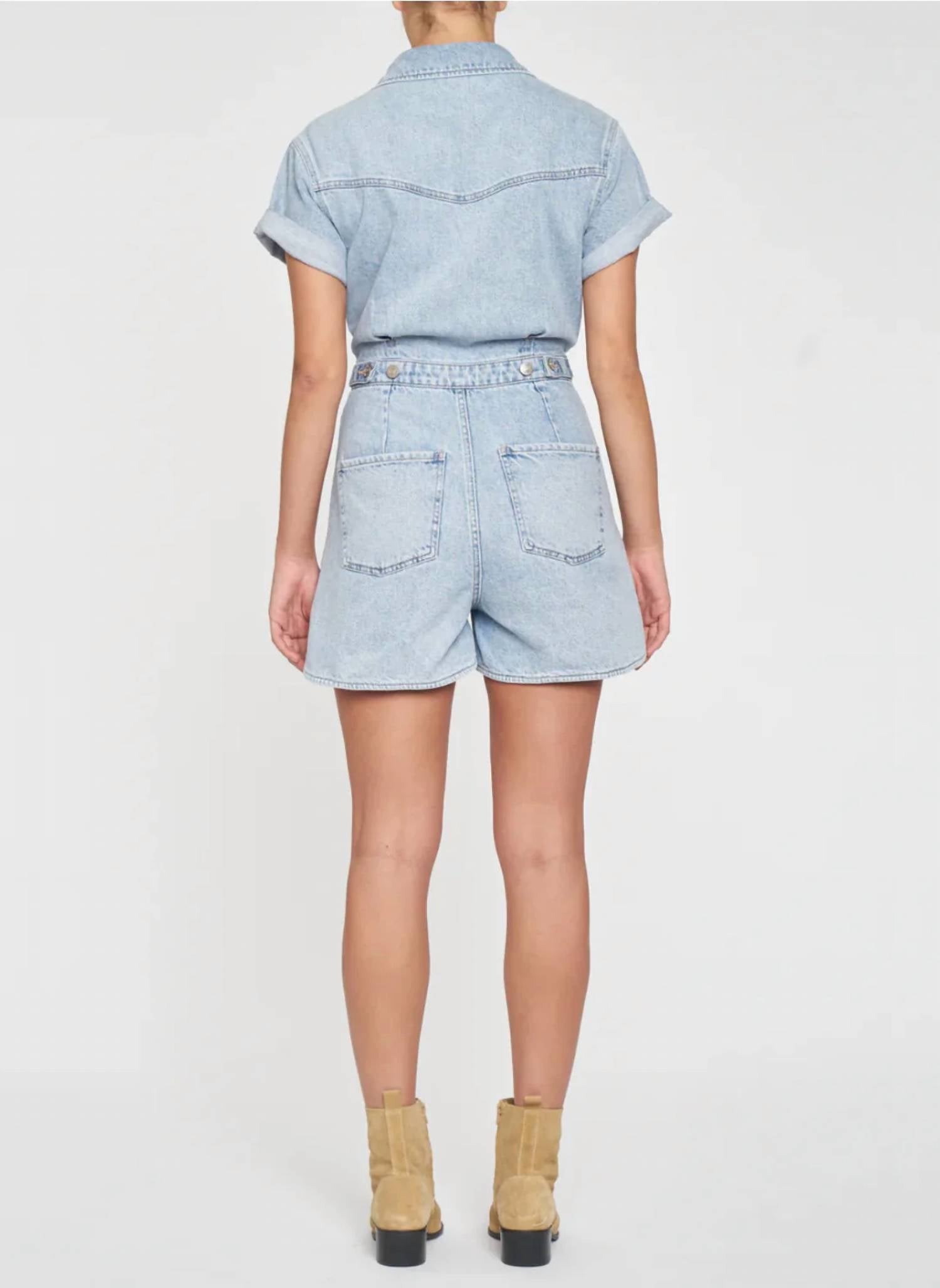 Daze - Topanga Short Sleeve Organic Cotton Romper
